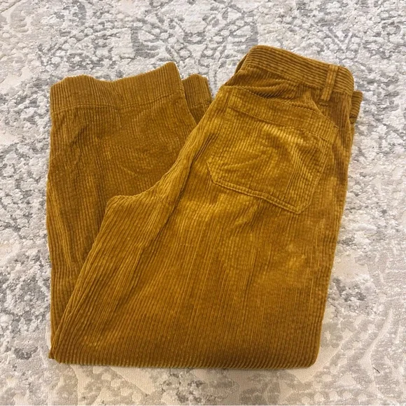 Madewell Slim Emmett Wide Leg Crop Pants Corduroy Edition - Picture 6 of 8
